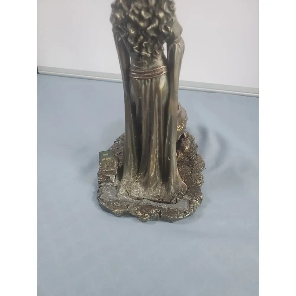 Brigid Goddess Statue: Cold Cast Bronze Finish, Hearth and Home Decor
